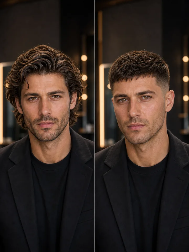 Crew cut hairstyle preview sample
